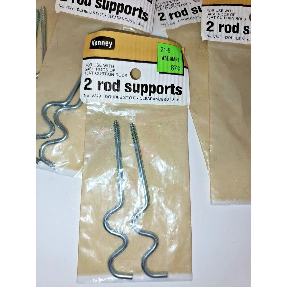 Lot of 7 Vintage Kenney V879 Double Curtain Rod Supports 2